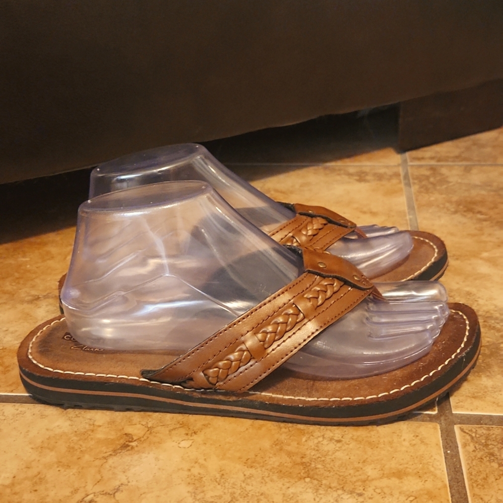 Clark's Women's Leather Braided Sandals